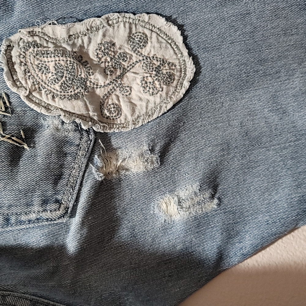 Miss Me Marilyn 26 Bootcut Patchwork Boho Cottage… - image 5